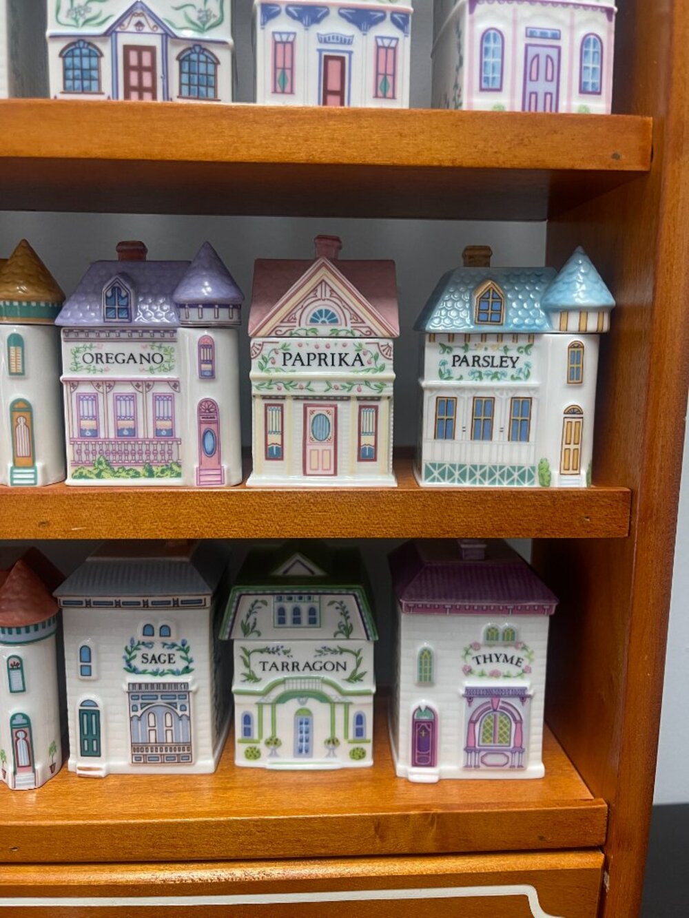 1989 Lenox Spice Village Complete Collection Original Rack 24 Houses - Picture 5 of 16
